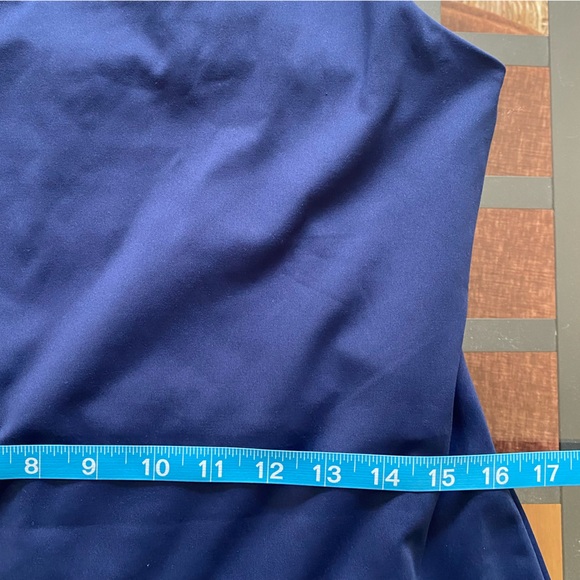 J. Crew Navy Blue Scalloped Scalloped Active Athletic Mini Dress - Picture 10 of 13